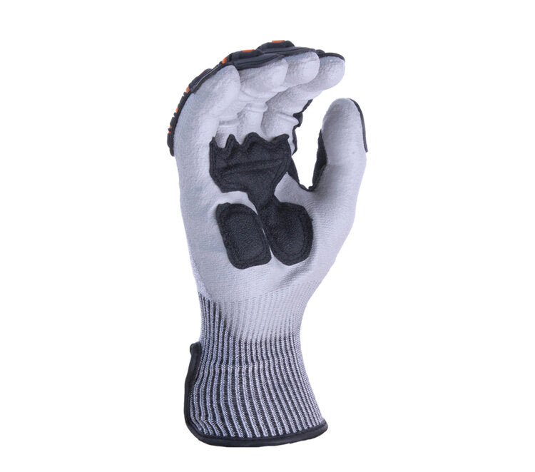 Task Gloves BT2014PUT • 13 Gauge HDPE, PU Coated, EVA Padded Palm, TPR Back of Hand