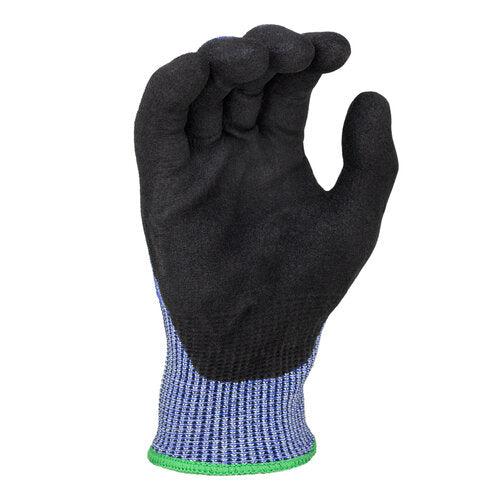 Task Gloves CM63130 • A6 Cut 13 Gauge HDPE, Double-Dipped, Sandy-Foam Nitrile Coated